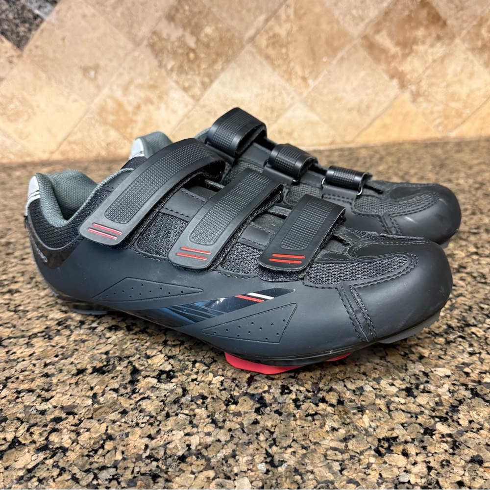 Tommaso Cycling Bike Shoes Triple Strap Black EUR 42 Men 8.5-9 US